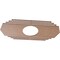 Ekena Millwork Chrysler Wood Fretwork Pierced Ceiling Medallion, Wood (Paint Grade), 34"W x 17"H x 9"ID x 3/8"T CMWP34X17X0375CSMF - alternate 4